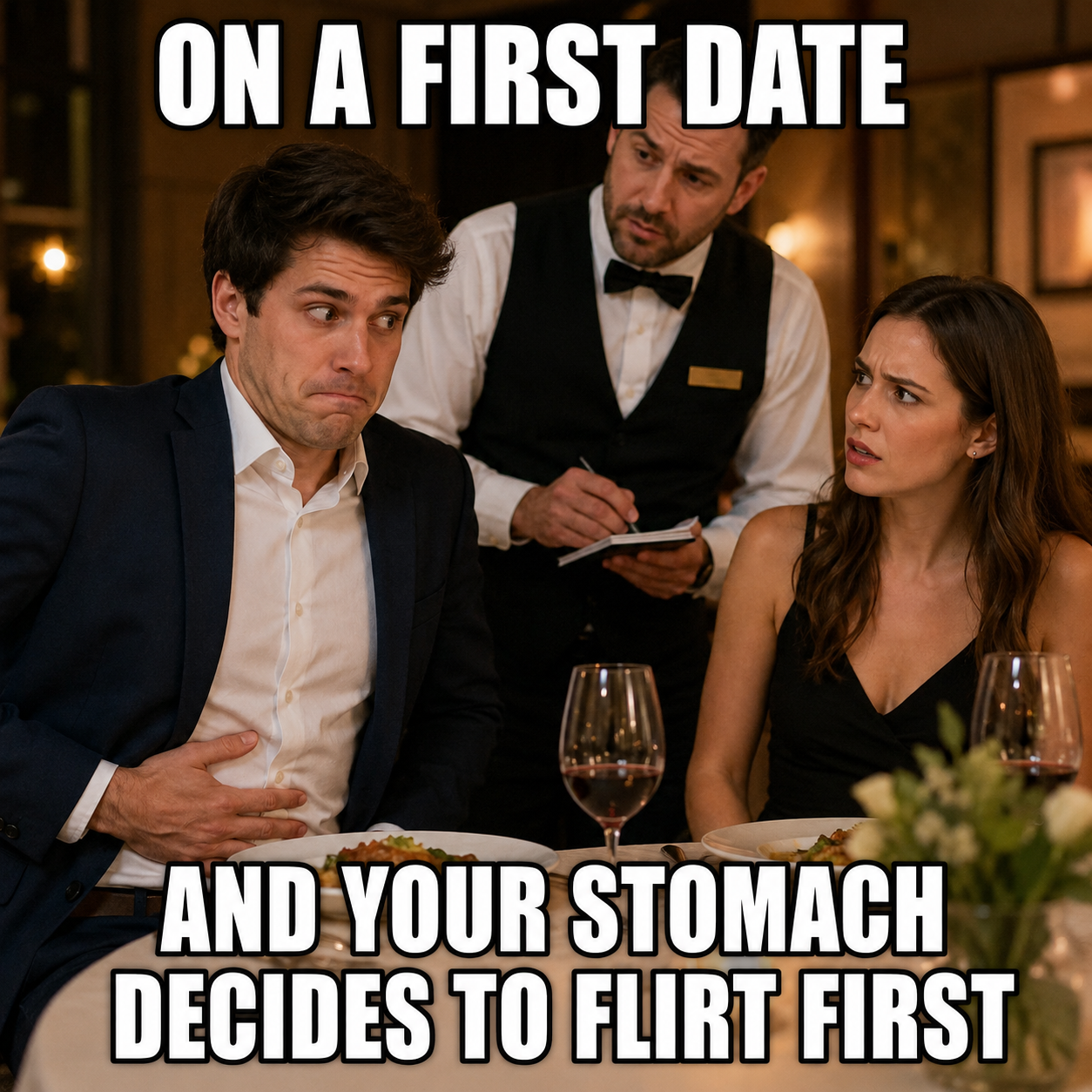 On a First Date fart meme