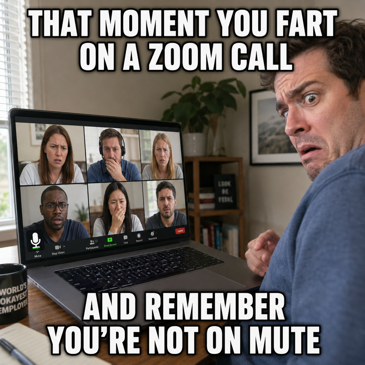 That Awkward Zoom Moment fart meme